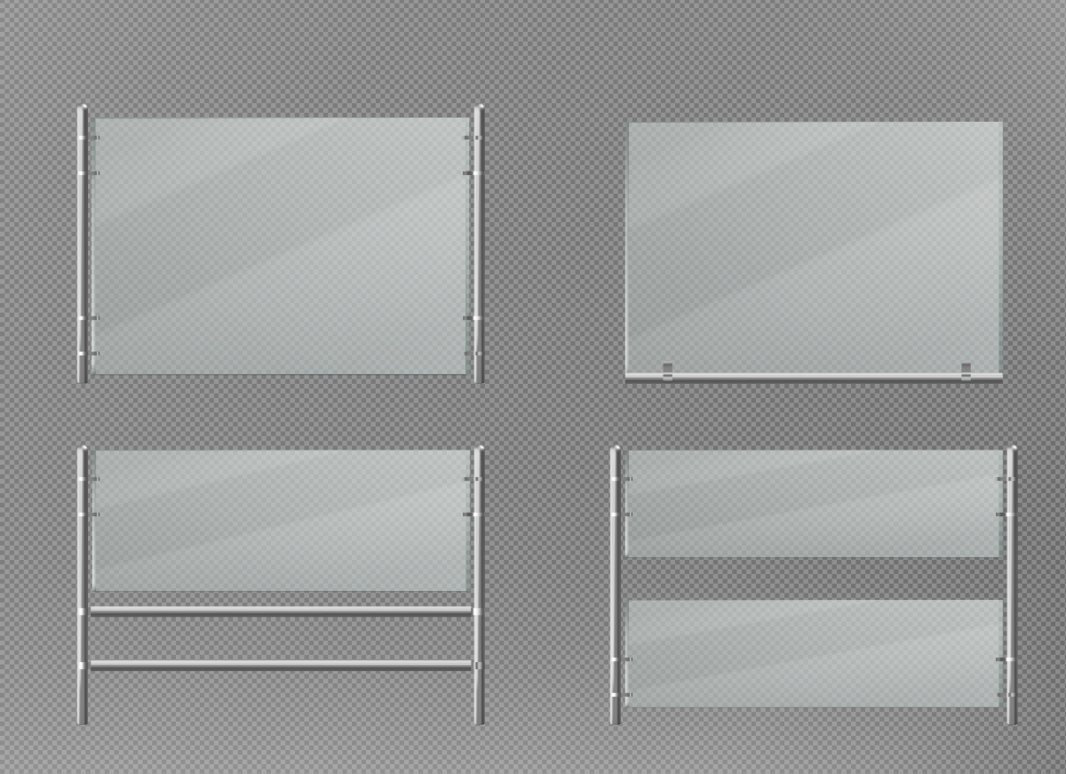 White reflective glass