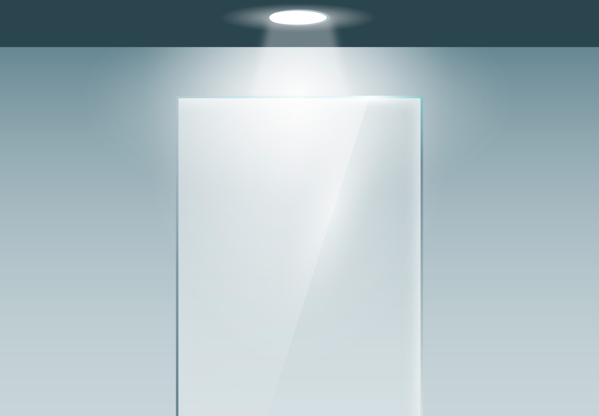 Transparent white glass
